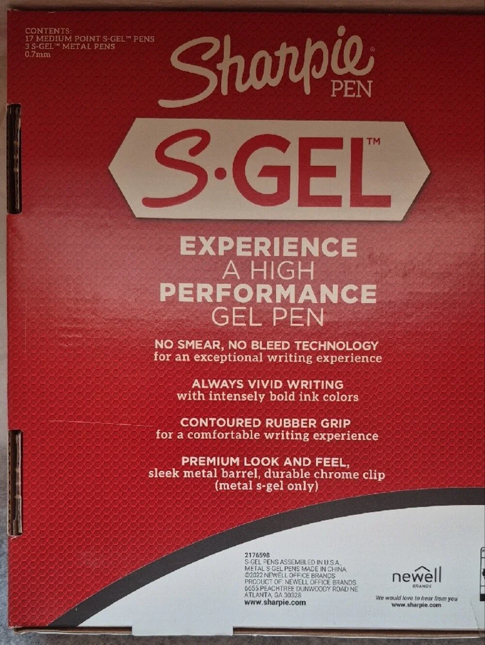 NIB Sharpie S-Gel Medium Point 0.7mm Gel Pens - 20 Count Gift Pack